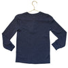 Appaman Navy Waffle Henley - Size 8