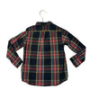Crewcuts Black Tartan Plaid Button Down Shirt - Size 3