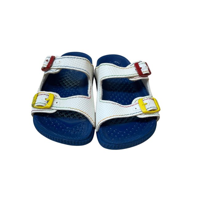 Ceyo Ivory & Blue Sandals - Size 21 (5.5) - Bounce Mkt