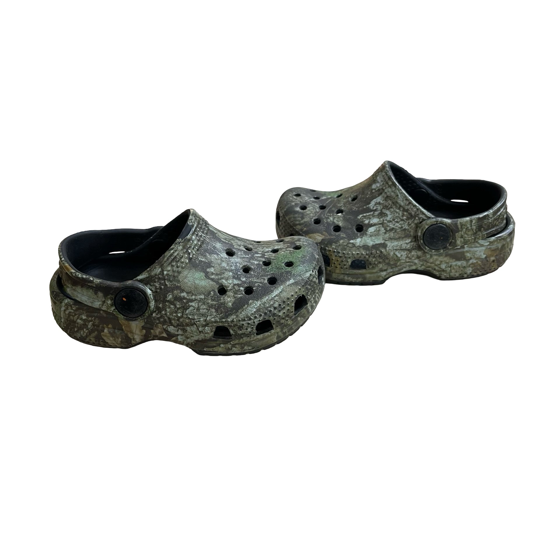 Crocs Green Field Camo Shoes - Size C6