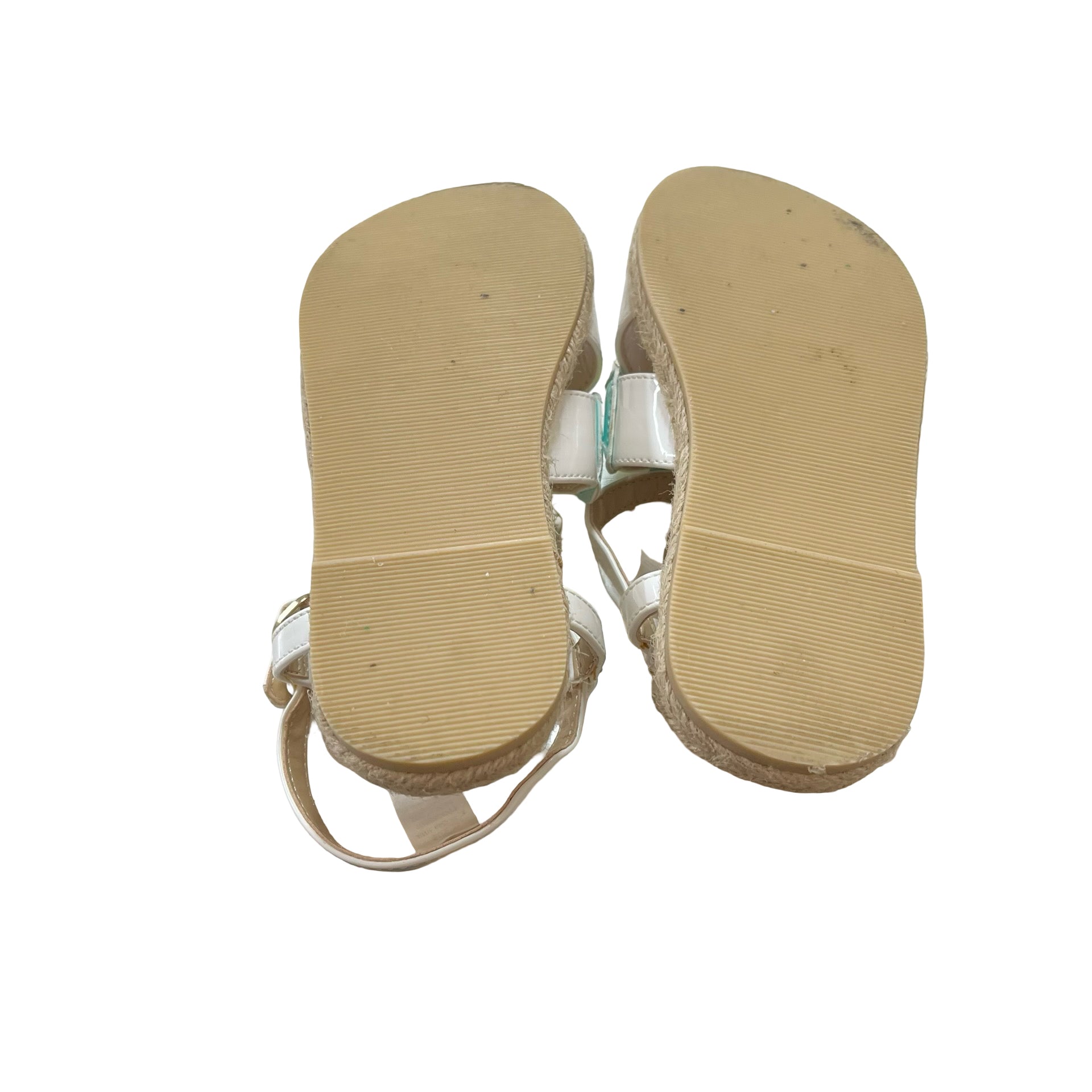 Janie and Jack White Patent Fruit Sandals - Size 11