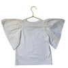 Molo White Eyelet Sleeve Shirt - Size 6