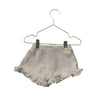 Zara Knit Ivory & Pink Flower Print Shorts - Size 12-18 Mo
