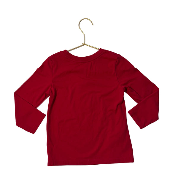 Cat & Jack Red Dinosaur Christmas Tree Shirt - Size 3T