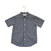 Old Navy Navy & White Check Button Down Shirt - Size S 6-7