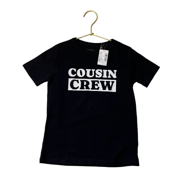 Children's Place Black & White 'Cousin Crew' T-Shirt w/ Tag - Size 4 - Bounce Mkt