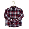 Children's Place Blue, Navy, White, Red Plaid Button Down - Size 12 - 18 Mo - Bounce Mkt