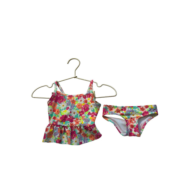 Children's Place Floral Tankini Swim Suit - Size 6 - 9 Mo - Bounce Mkt
