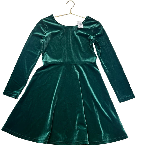 Children's Place Green Velour Dress with Tags - Size L 10 - 12 - Bounce Mkt