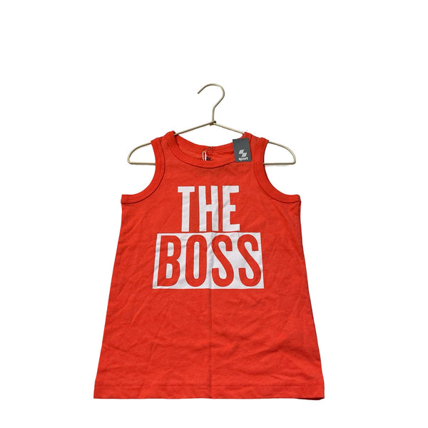 Children's Place Orange 'The Boss' Tank with Tags - Size S 5 - 6 - Bounce Mkt