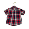 Children's Place Red, Navy & White Plaid Button Down Shirt - Size 9 - 12 Months - Bounce Mkt
