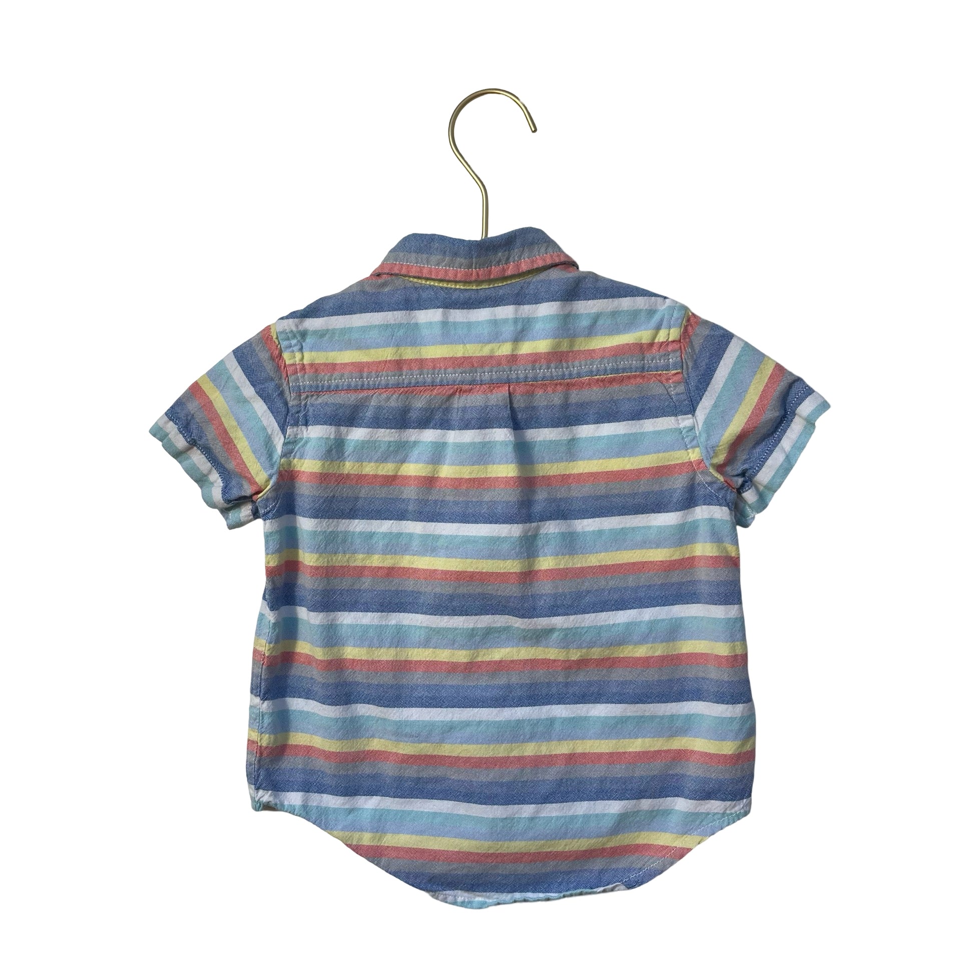 Children's Place Striped Oxford Button Down - Size 18 - 24 Mo - Bounce Mkt