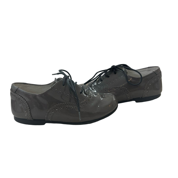 Chupetin Gray Patent Lace Up Shoes - Size 26 (9) - Bounce Mkt