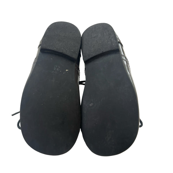 Chupetin Gray Patent Lace Up Shoes - Size 26 (9) - Bounce Mkt