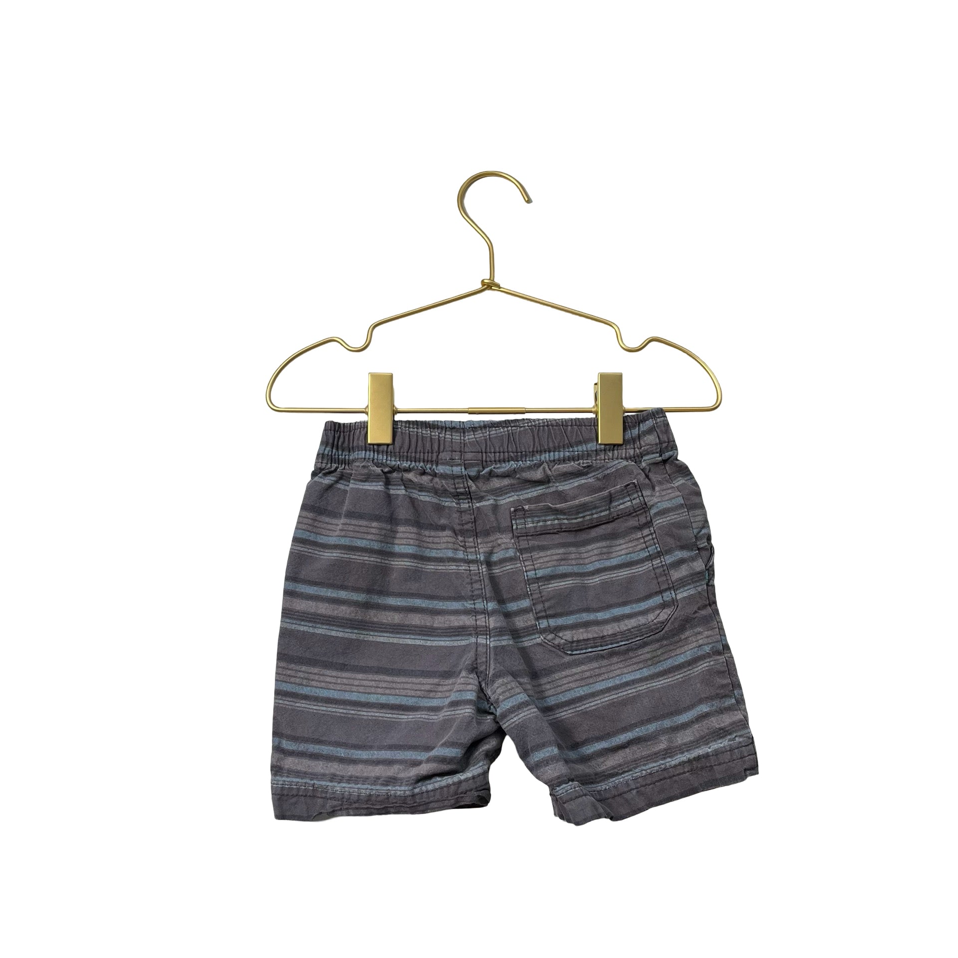 Circo Gray & Blue Striped Shorts - Size 2T - Bounce Mkt