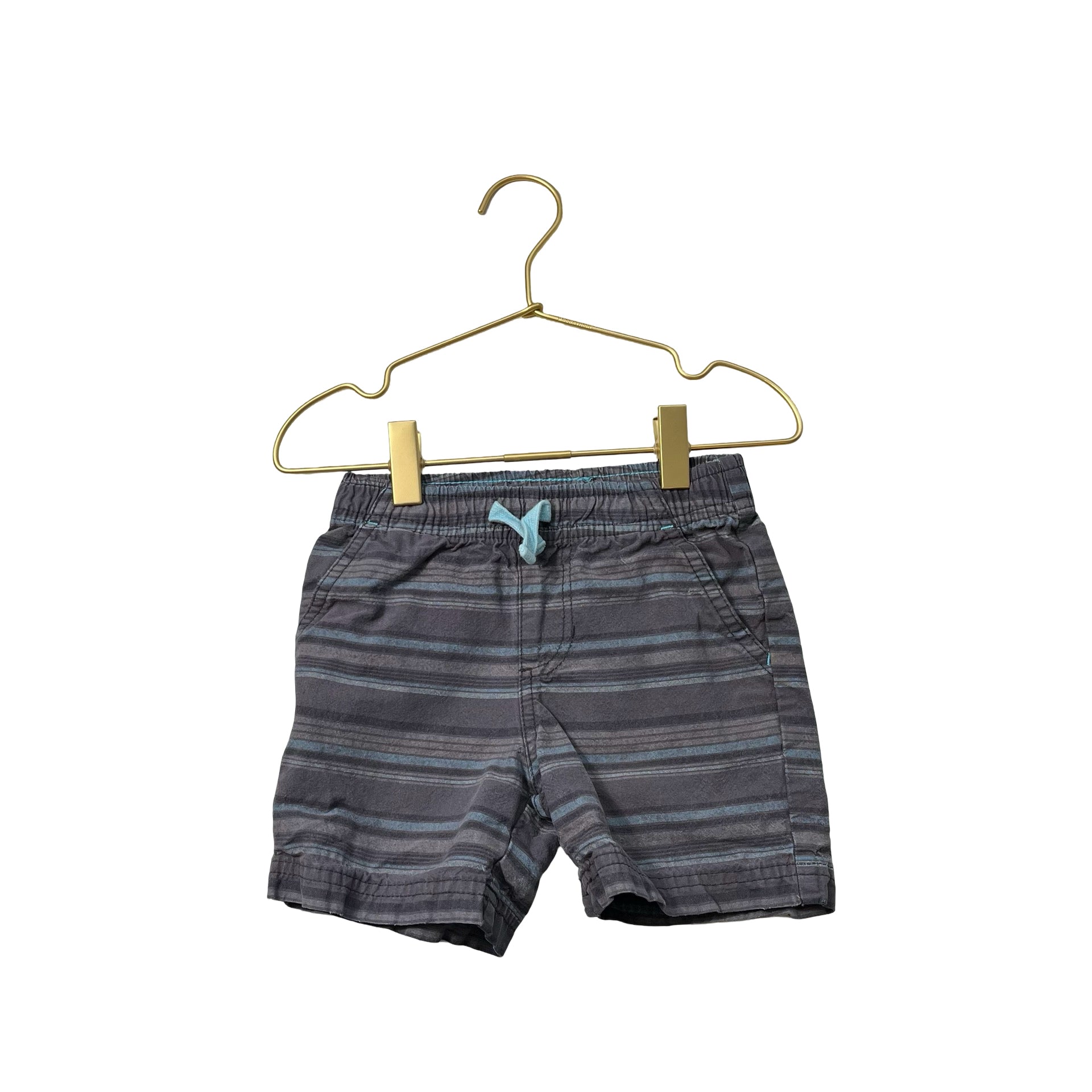 Circo Gray & Blue Striped Shorts - Size 2T - Bounce Mkt