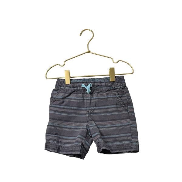 Circo Gray & Blue Striped Shorts - Size 2T - Bounce Mkt