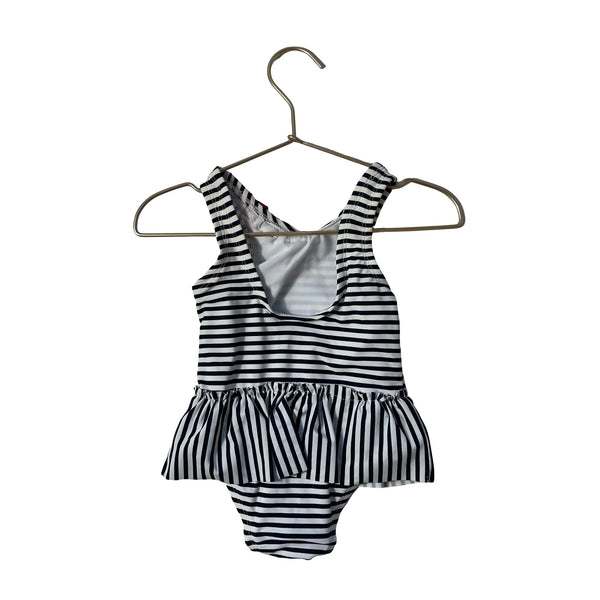 Circo White & Navy Striped Swim Suit - Size 18 Mo - Bounce Mkt