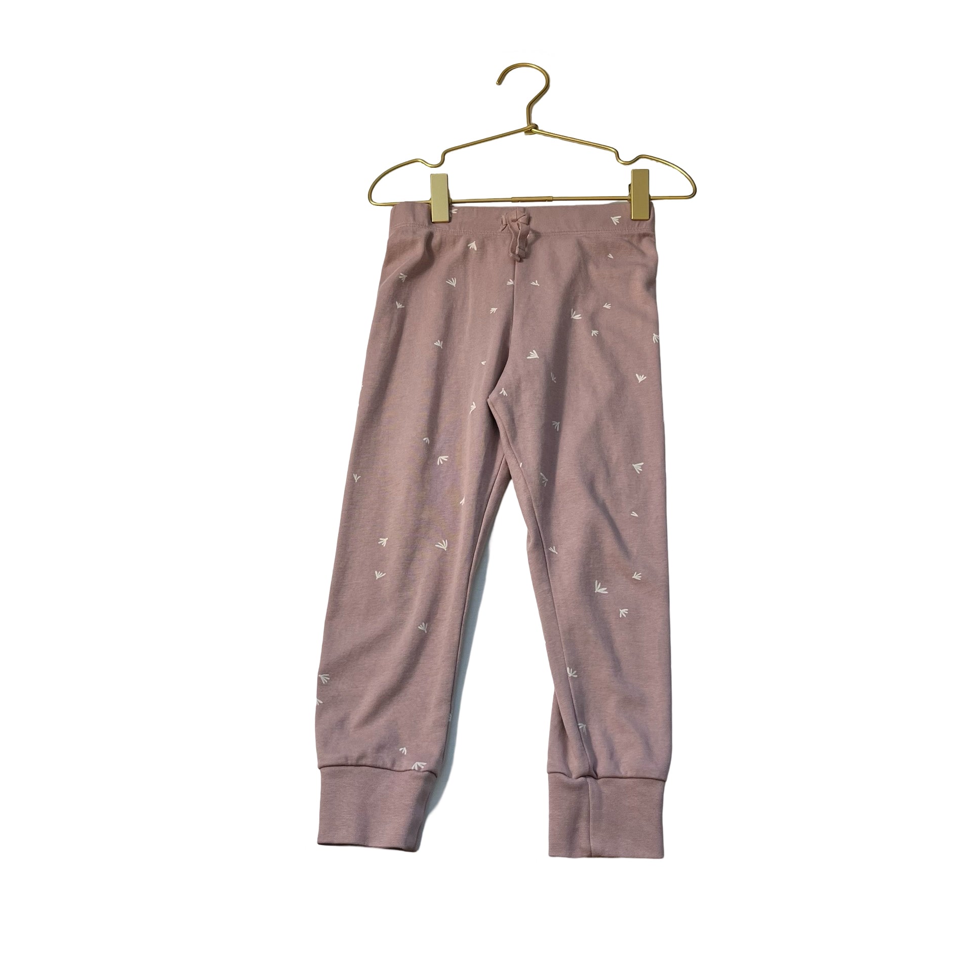Colored Organics Dusty Pink & Ivory Jogger Leggings - Size 4T - Bounce Mkt