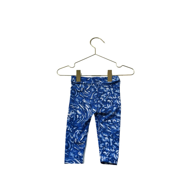 Coolibar Blue & Ivory Blue Swim Leggings - Size 3 - 6 Months - Bounce Mkt