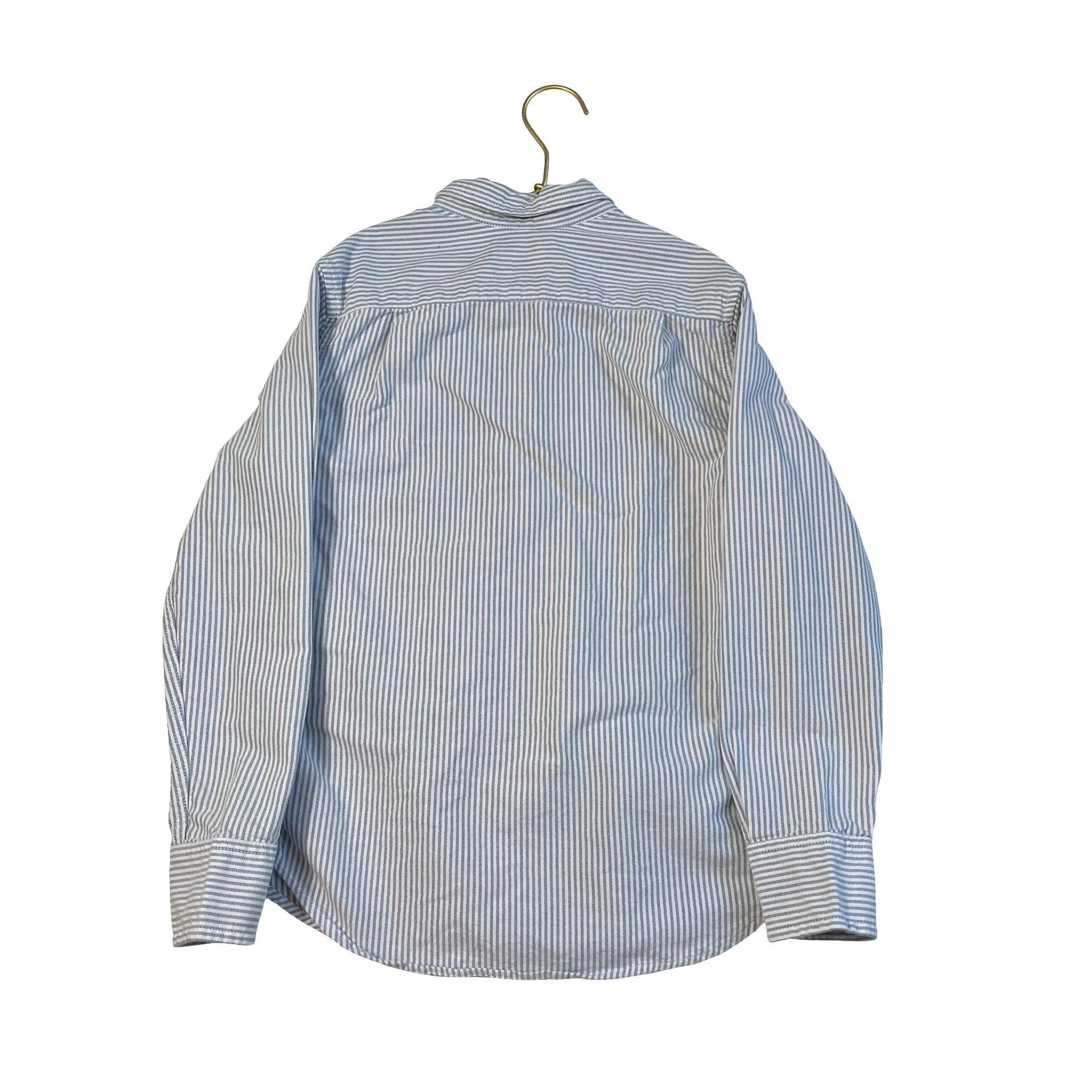 Crewcuts Blue & White Stripe Button Down Shirt - Size 10 - Bounce Mkt