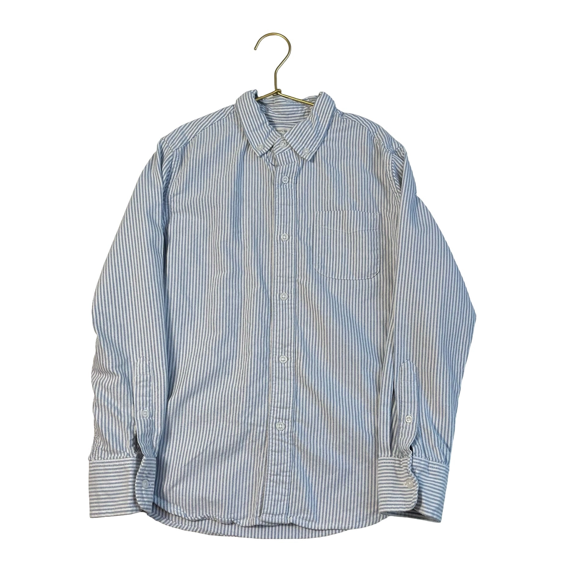 Crewcuts Blue & White Stripe Button Down Shirt - Size 10 - Bounce Mkt