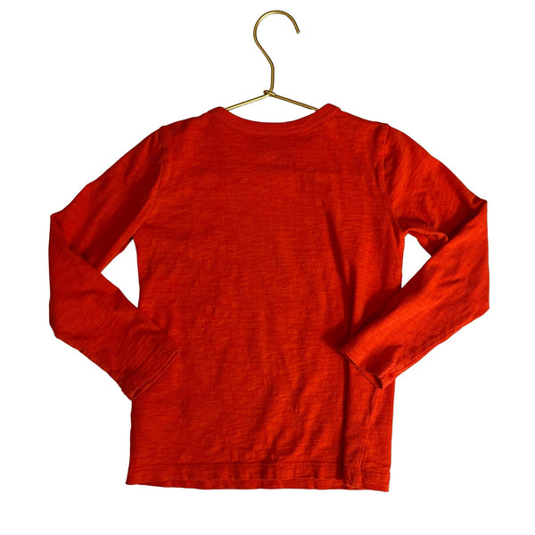 Crewcuts Dark Orange, Lavender & Gold Sequins Floral Shirt - Size XS (4/5) - Bounce Mkt