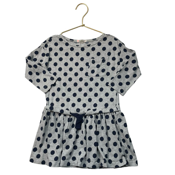 Crewcuts Gray & Navy Dot Dress - Size 4 - Bounce Mkt