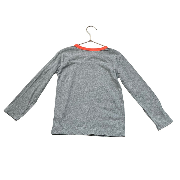 Crewcuts Gray & Orange Trim Shirt - Size 4 - 5 - Bounce Mkt