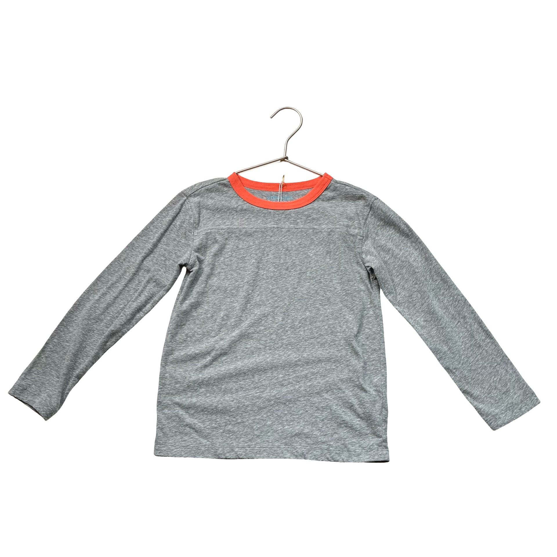 Crewcuts Gray & Orange Trim Shirt - Size 4 - 5 - Bounce Mkt