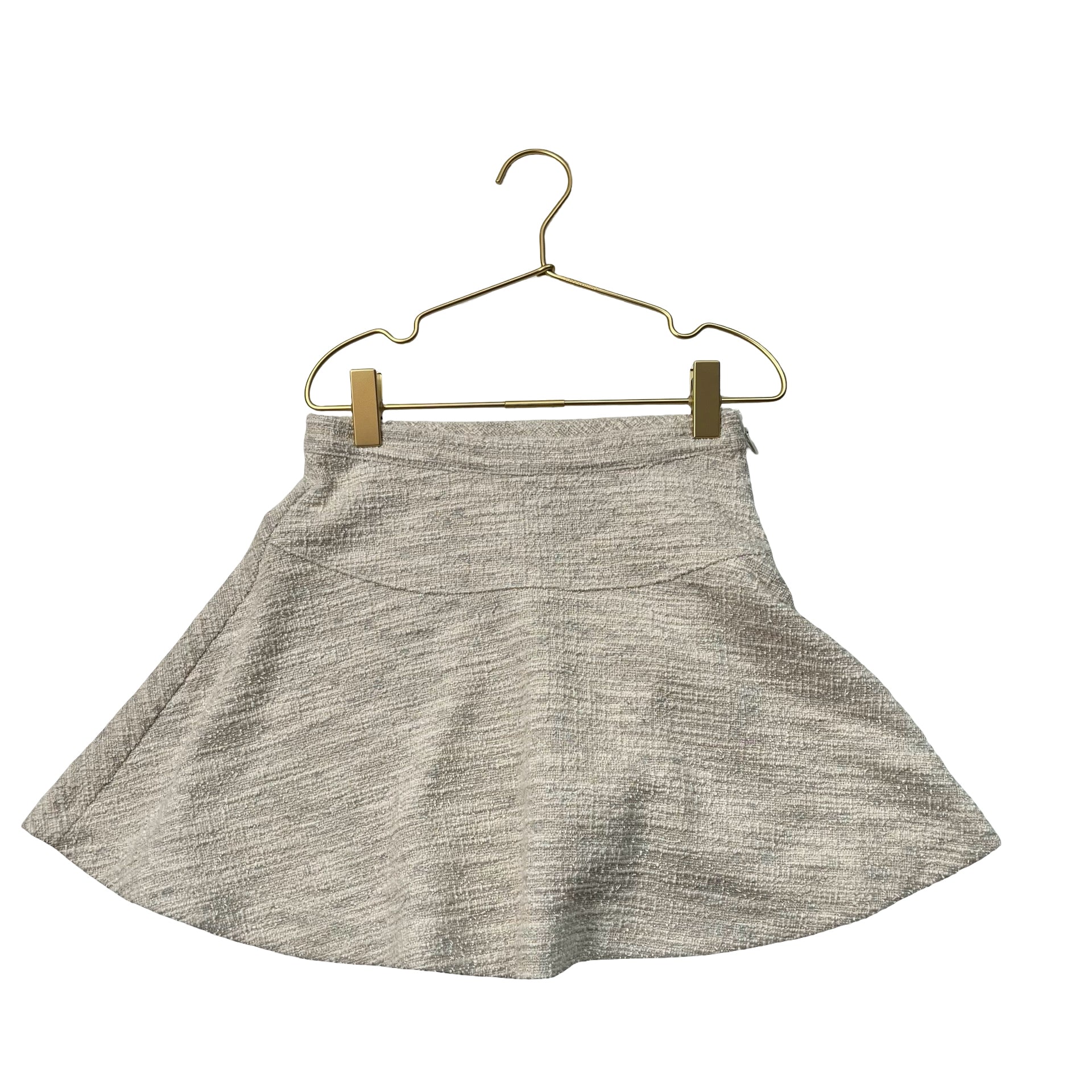 Crewcuts Ivory Metallic Tweed Skirt - Size 7 - Bounce Mkt