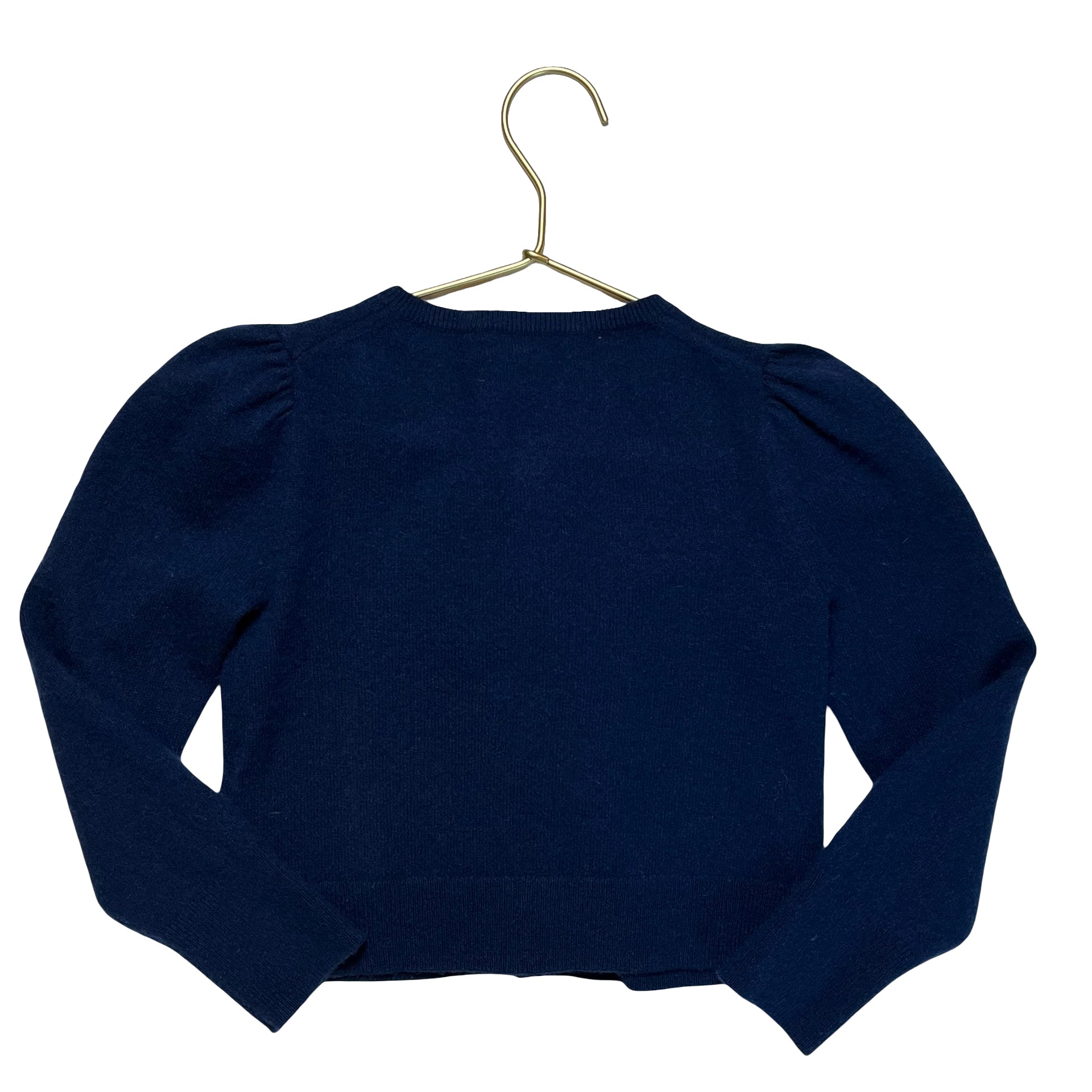Crewcuts Navy 100% Cashmere Cardigan Sweater - Size S (6/7) - Bounce Mkt