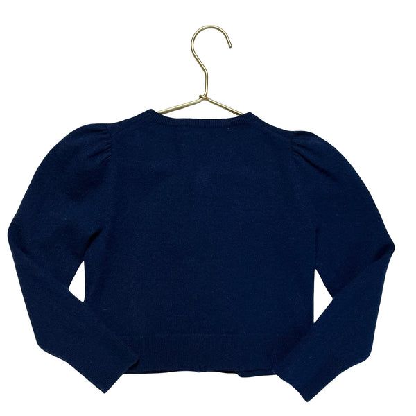 Crewcuts Navy 100% Cashmere Cardigan Sweater - Size S (6/7) - Bounce Mkt