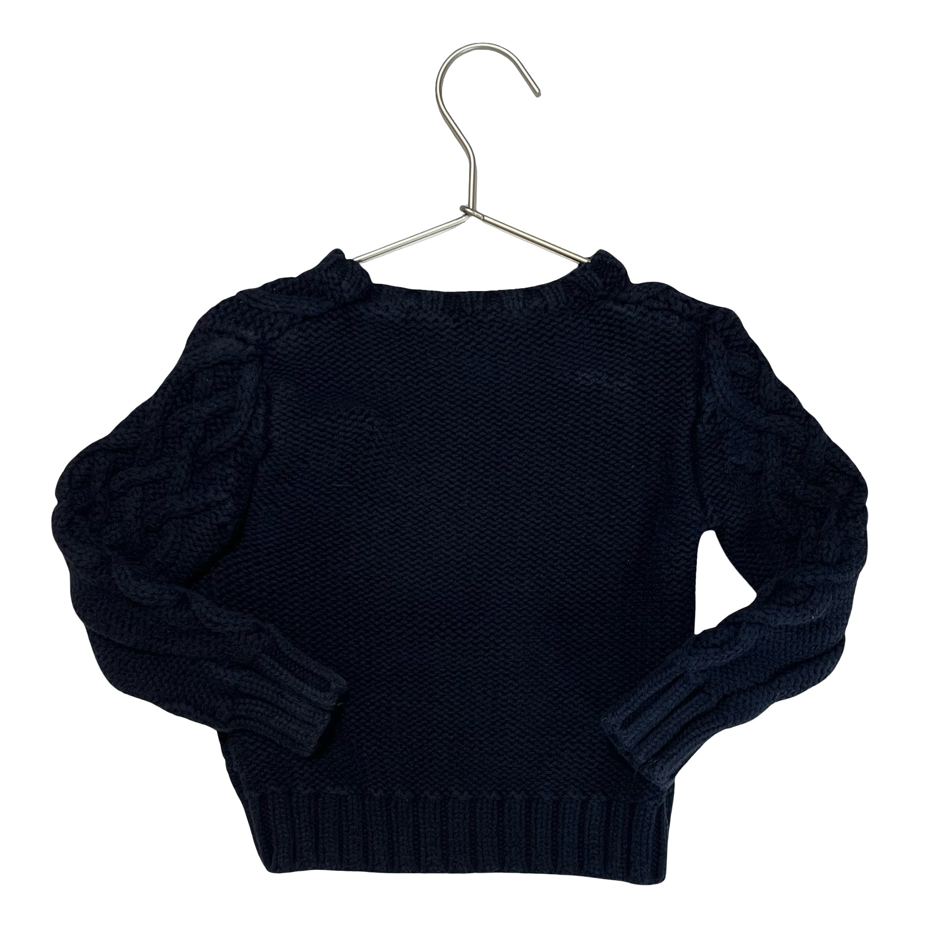 Crewcuts Navy Chunky Cotton Sweater - Size 2 - Bounce Mkt
