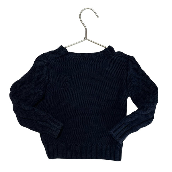 Crewcuts Navy Chunky Cotton Sweater - Size 2 - Bounce Mkt