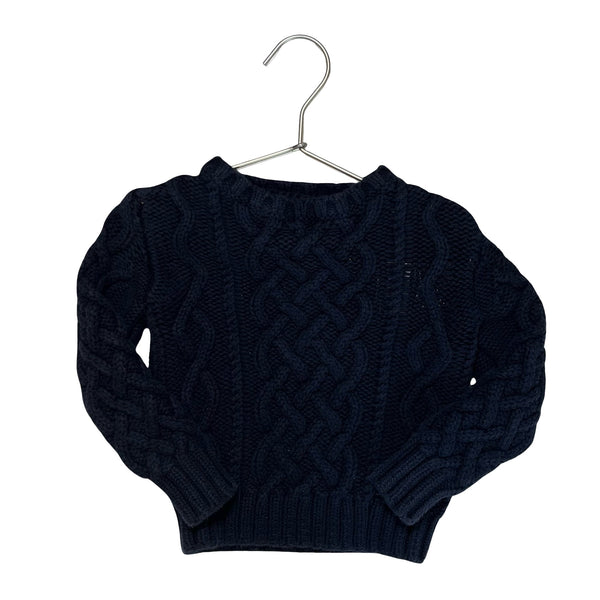 Crewcuts Navy Chunky Cotton Sweater - Size 2 - Bounce Mkt