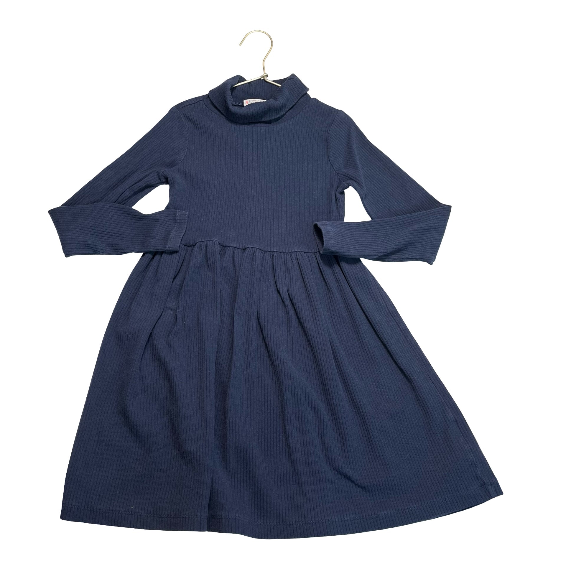 Crewcuts Navy Ribbed Turtleneck Dress - Size M 8 - 9 - Bounce Mkt