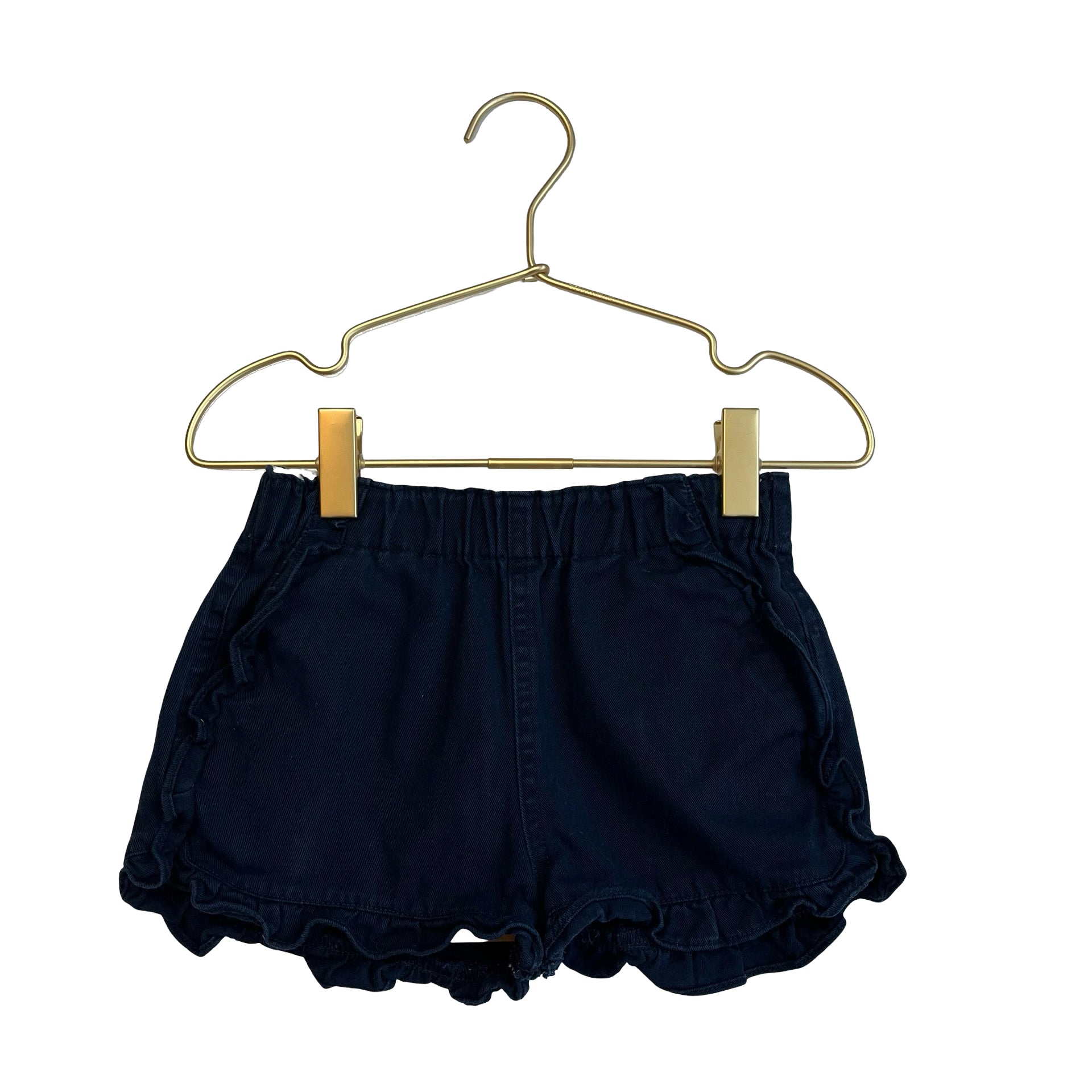 Crewcuts Navy Ruffle Hem Pull On Shorts - Size 5 - Bounce Mkt