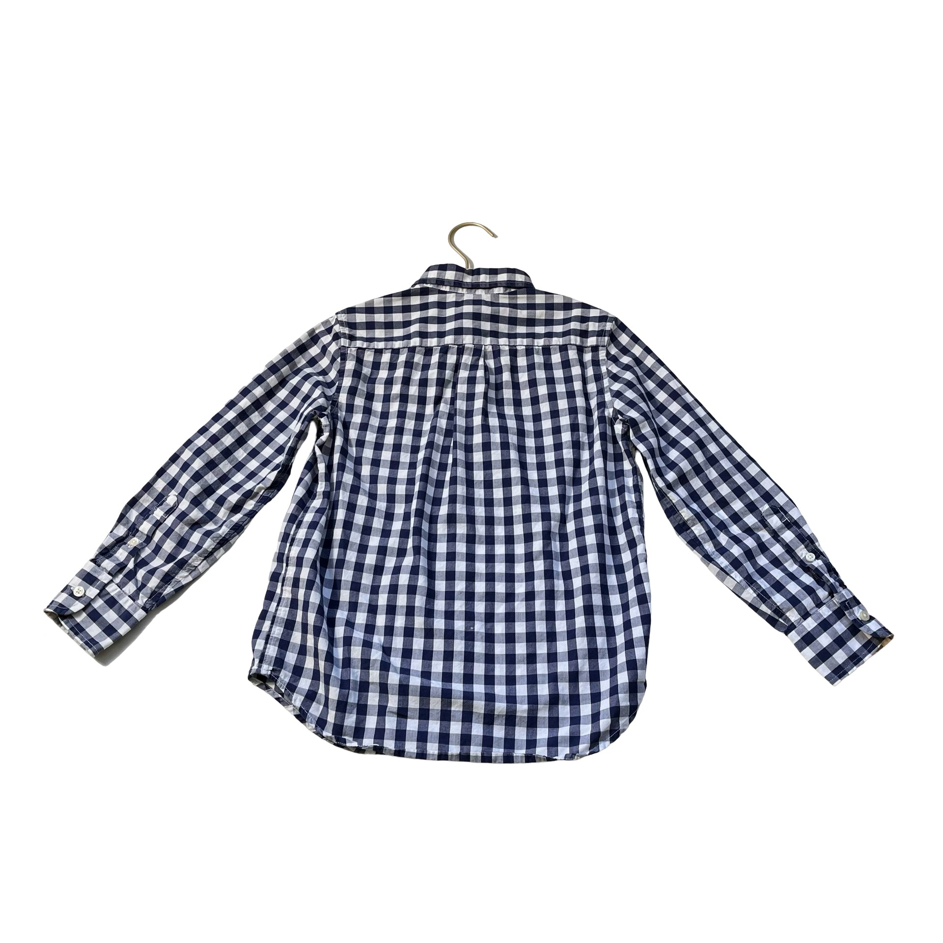 Crewcuts Navy & White Gingham Button Down - Size 8 - Bounce Mkt