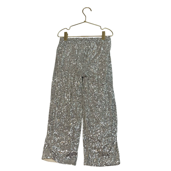 Crewcuts Silver Sequins Pull On Pants - Size 7 - Bounce Mkt