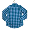 Crewcuts Teal & Light Blue Check Button Down with Tags - Size 8 - Bounce Mkt