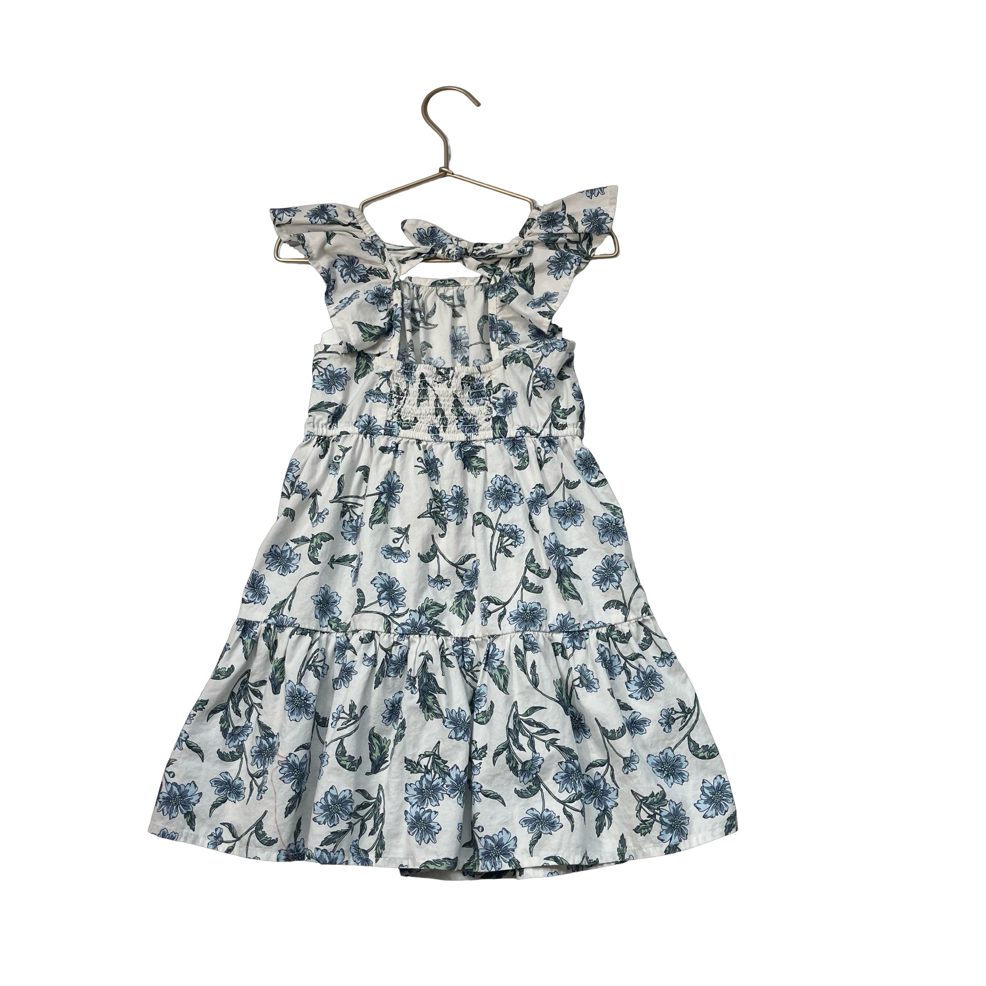 Crewcuts White, Green, Blue Floral Dress - Size 5 - Bounce Mkt