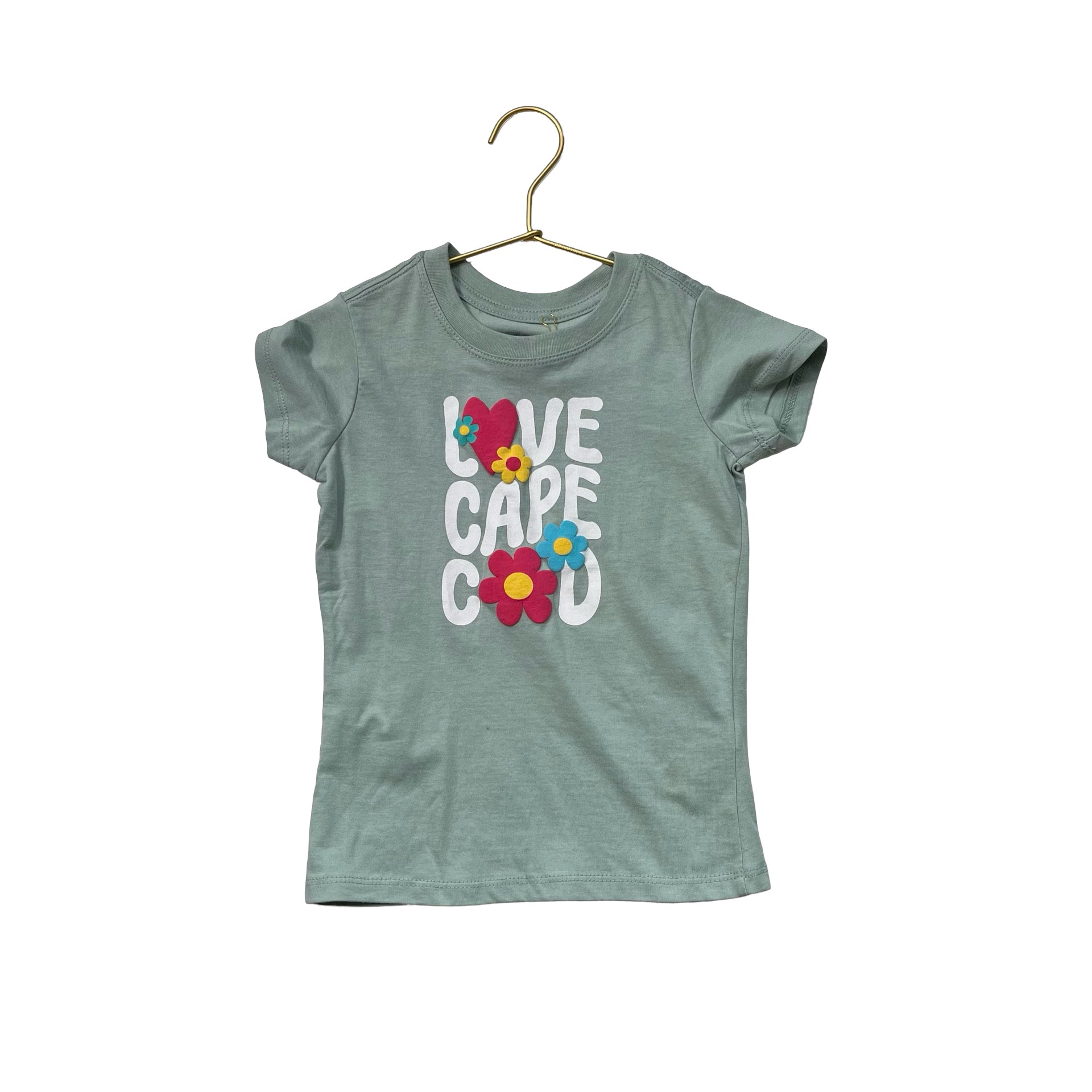 Cuffy's Sage Green 'Love Cape Cod' T-Shirt with Tag - Size 4 - Bounce Mkt