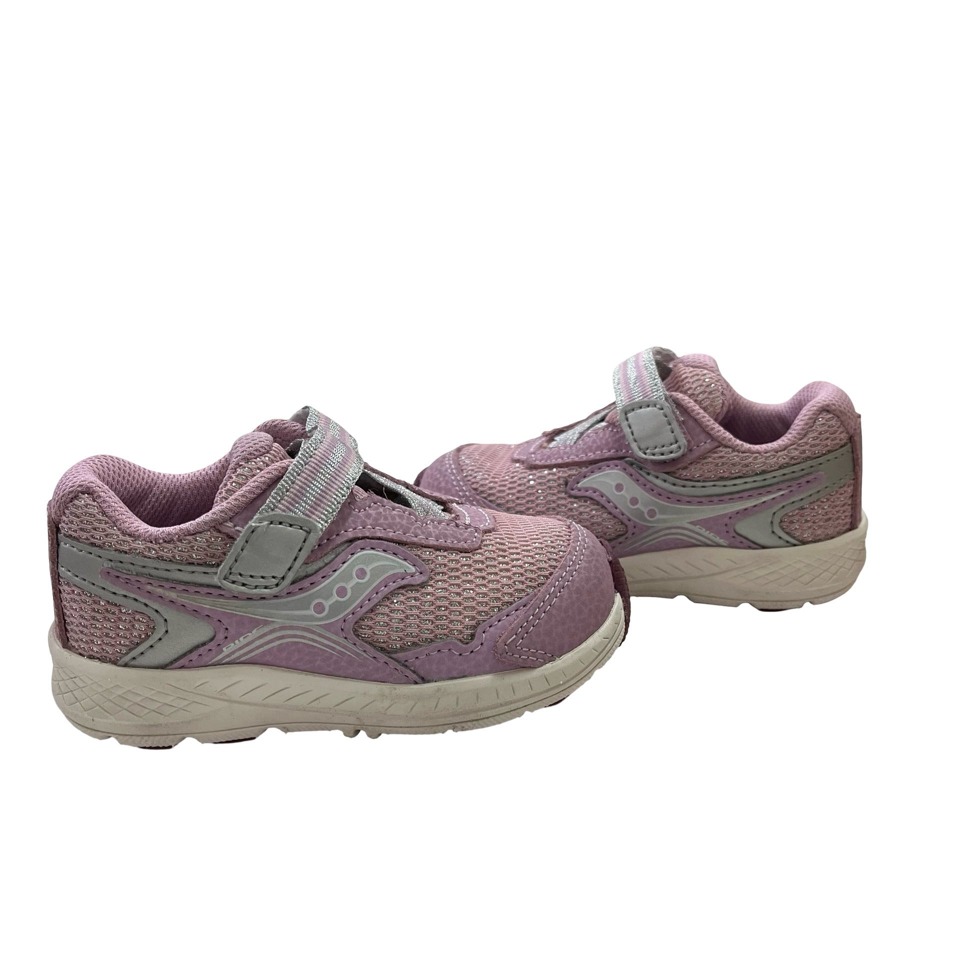 Saucony Lavender & Silver Metallic Sneakers - Size 5.5XW