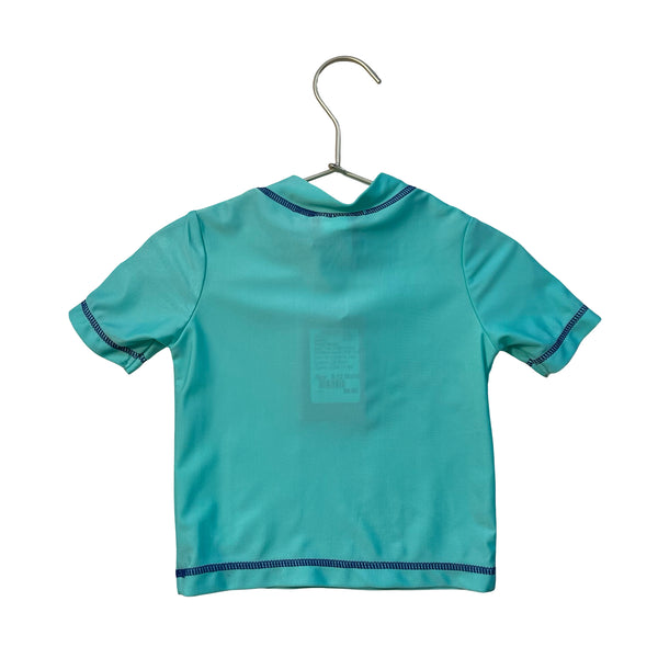 Tommy Bahama Teal Quarter-Zip Rash Guard - Size 12 Mo