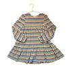 Mini Boden Ivory & Multi-Color Striped Velour Dress - Size 7-8Y