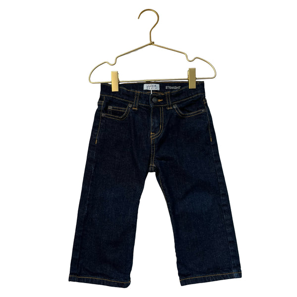 Janie and Jack JACK Denim Dark Wash Straight Jeans - Size 18-24 Mo