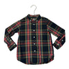 Crewcuts Black Tartan Plaid Button Down Shirt - Size 3