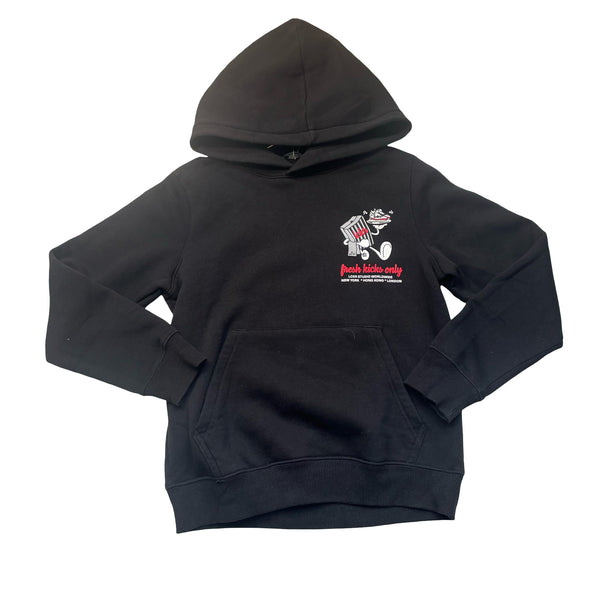 LCKR Black Graphic Hooded Sweatshirt - Size S 8-10