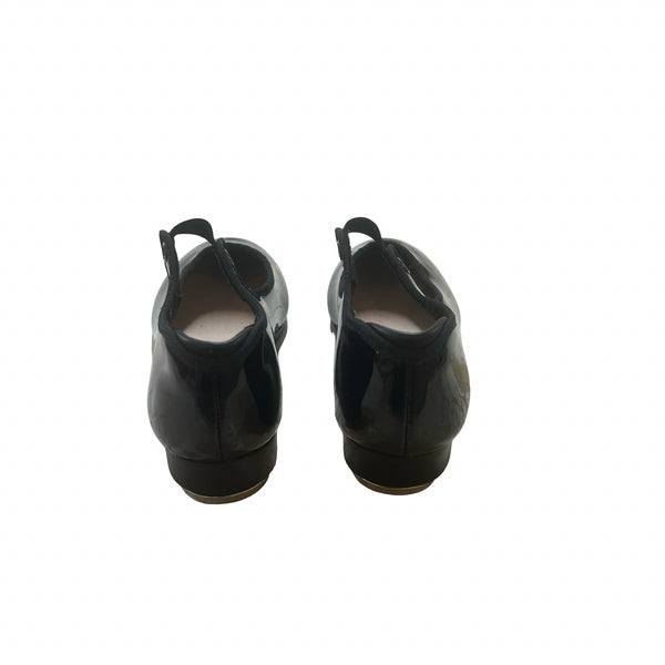 Capezio Black Patent Tap Shoes - Size 13M